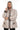 LOOREY Beige Genuine Lambskin Leather Hooded Jacket