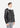 Livigno Genuine Lambskin Black Leather Jacket with Quilted Shoulder Panels and White Shearling Trim Black