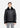 Cortina Genuine Lambskin Black Leather Aviator Jacket with Authentic Fox Fur Trim