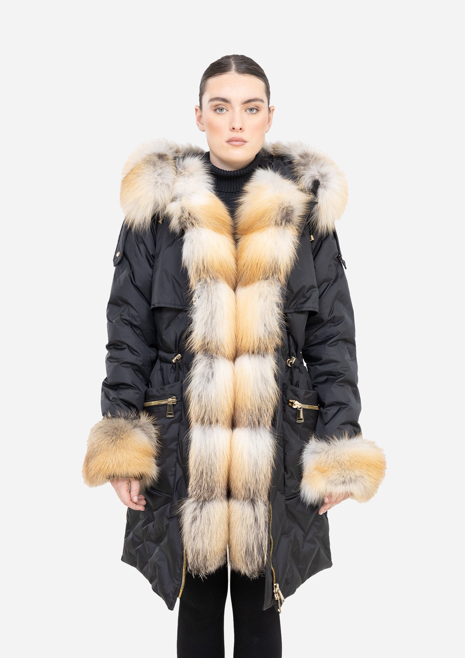 AURÉLIA ARCTIC – Fox Fur Trim Down Parka