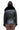 BELLE NOIR – Black Leather Jacket with Oversized Black Fur Collar Black