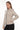 Luna Black Slim Fit Leather Jacket Beige