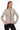 Luna Black Slim Fit Leather Jacket Beige