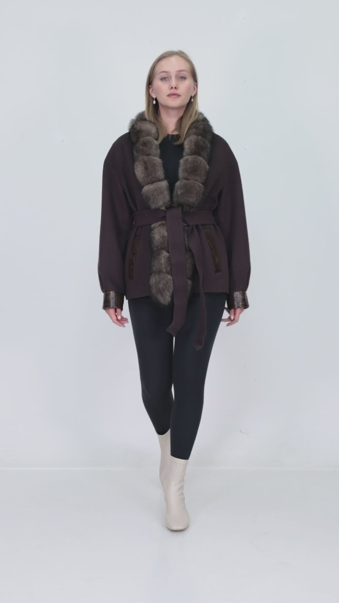 SOREN Brown Cashmere Jacket