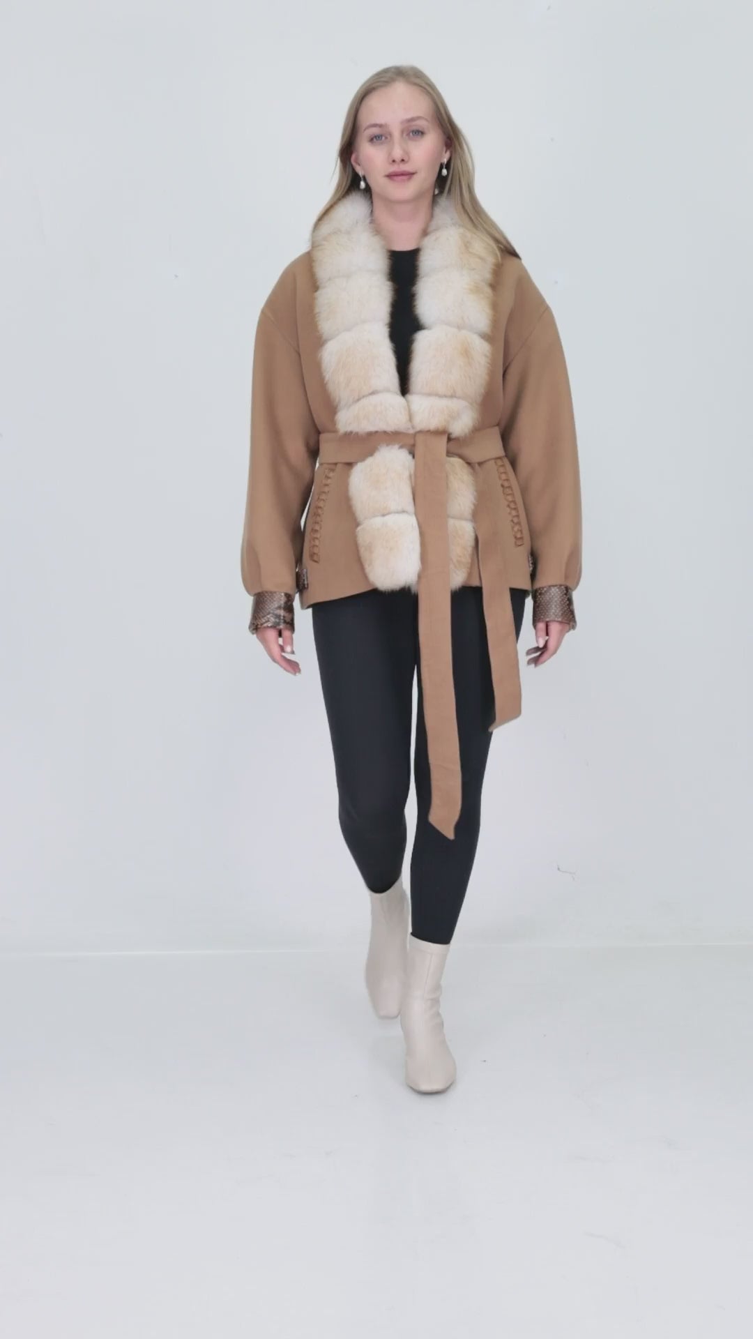 SOREN Camel Cashmere Jacket