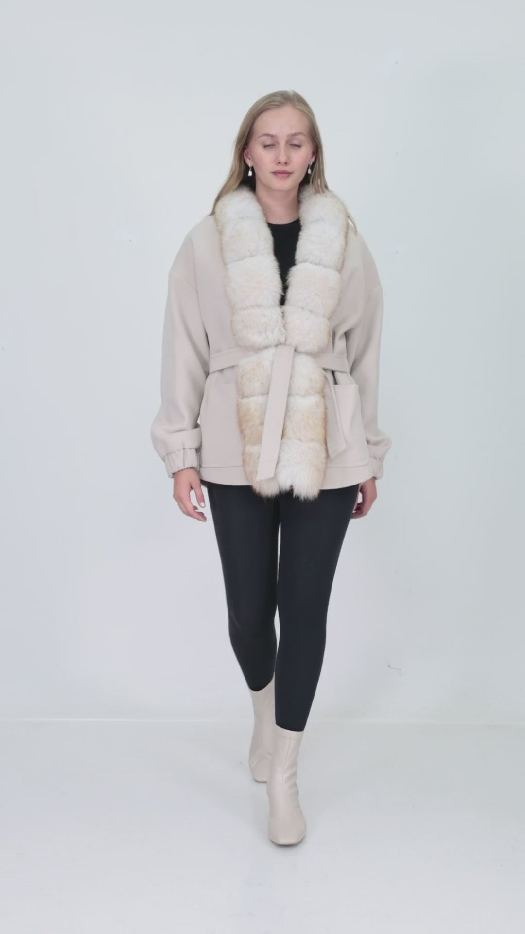 SOREN Beige Cashmere Jacket