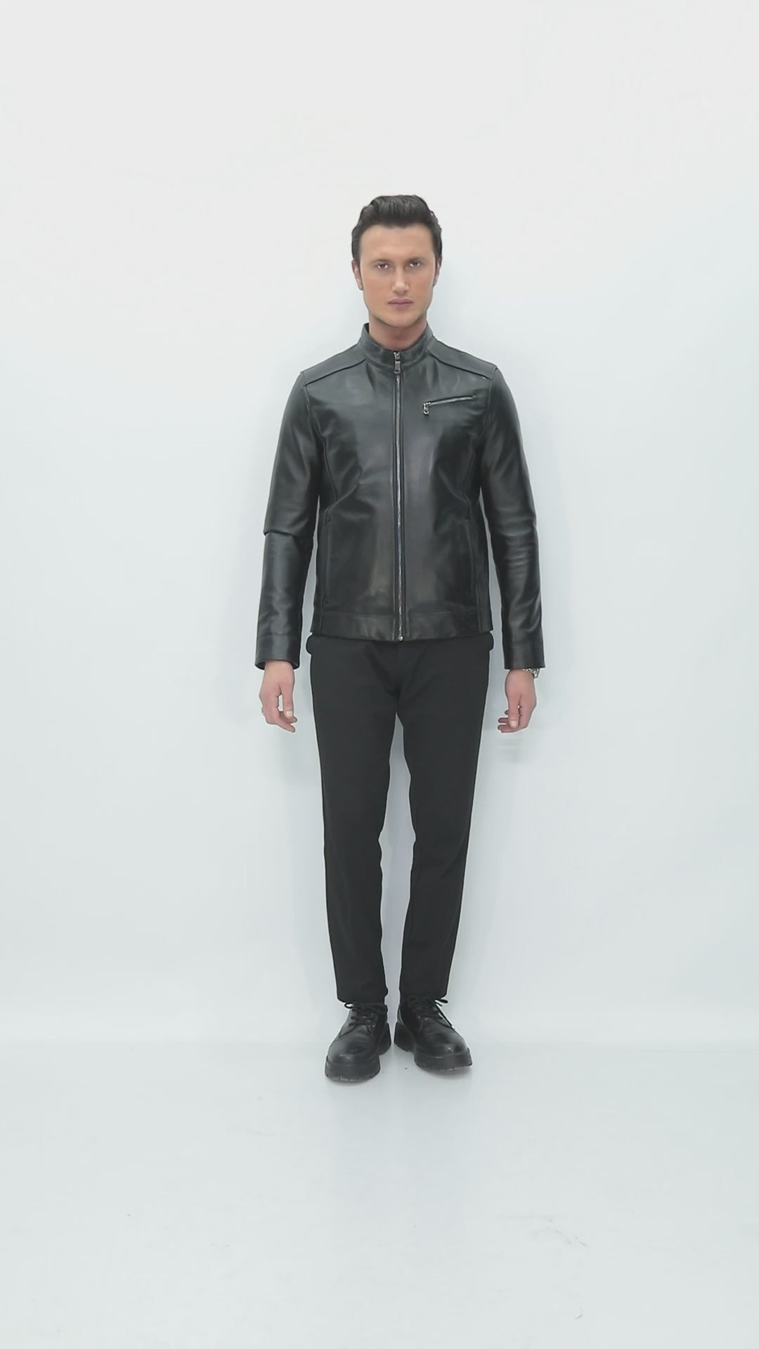 ASTOR Black Genuine Leather Jacket Black