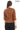 ÉLANORA COGNAC – Ruched Leather Statement Jacket