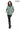 MARTA Mint Green Detachable Hood Lambskin Leather Jacket