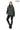 Chloe Genuine Leather khaki Hooded Jacket with Knitwear Trim