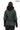 Chloe Genuine Leather khaki Hooded Jacket with Knitwear Trim