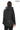 Udine Genuine Lambskin Black Hooded Leather Jacket with Snap Button Pockets