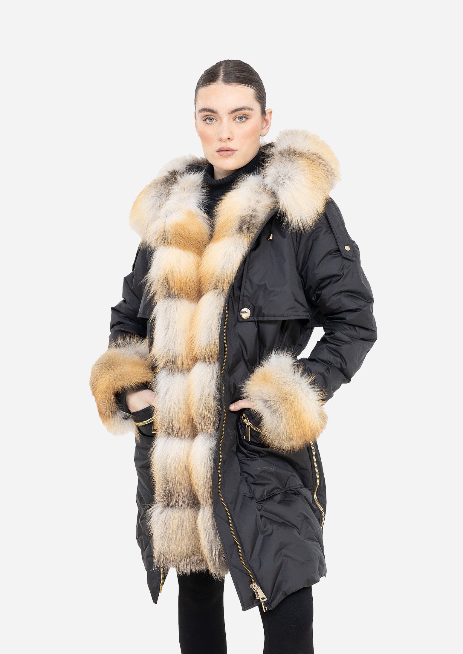 AURÉLIA ARCTIC – Fox Fur Trim Down Parka